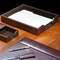 Dacasso Dark Brown Bonded Leather Letter Tray AG-3601 - alternate 6
